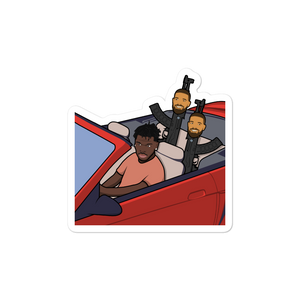 Riding Round With Drakes Sticker