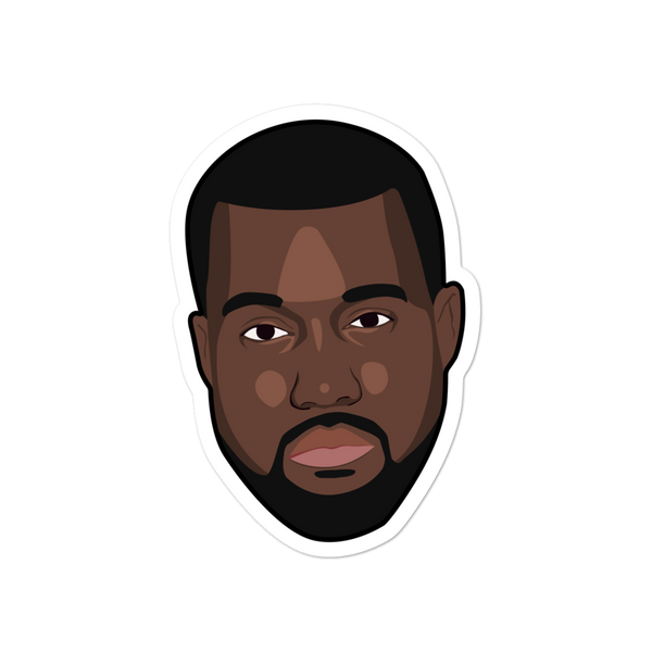 Kanye Head Sticker